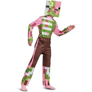 Minecraft Costume Zombie Pigman Outfit for Kids, Halloween Minecraft Costumes